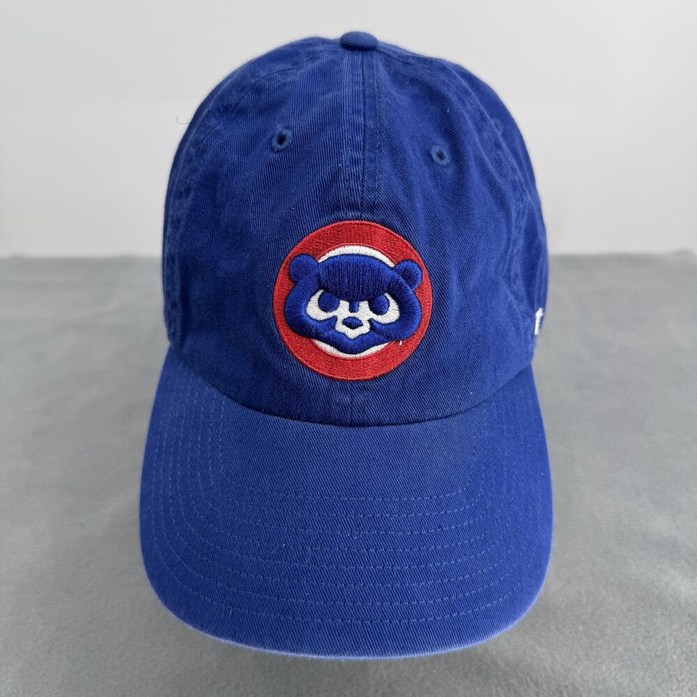 Chicago Cubs Hat Cap Strap Back Mens One Size Blue MLB Baseball Cooperstown '47